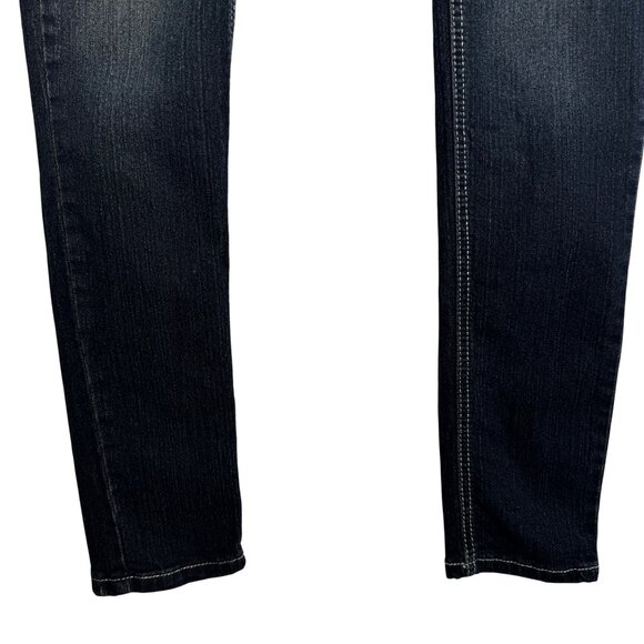Rocawear‎ Womens Studded Letter R Dark Wash Denim Skinny Jeans Size 3 - Picture 6 of 10